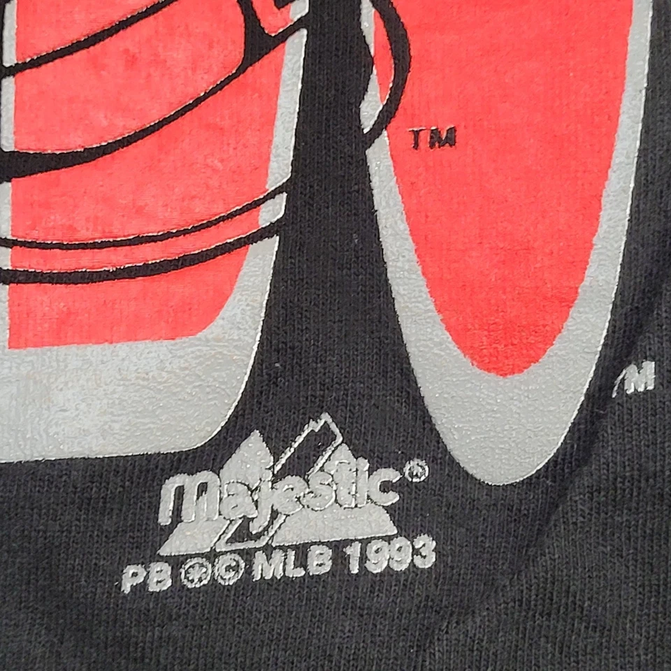 Camisa vintage 1993 Hickory Crawdads M/L 21x26 Majestic EE. UU. Foto 4 de 4