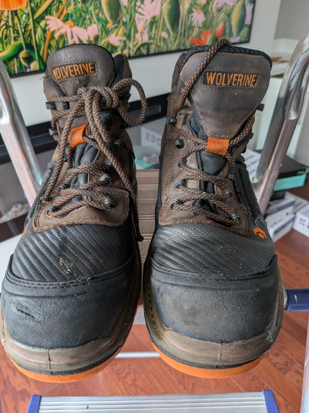 Wolverine Overpass 6 Inch Mid Composite Toe Waterproof Work Boot Size 10 Durable Safety Shoes