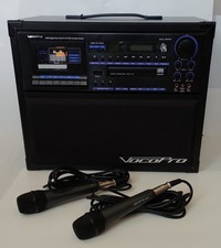VOCOPRO Bravo II Karaoke w/ 2 VocoPro 1/4 Jack Microphones Tested Working