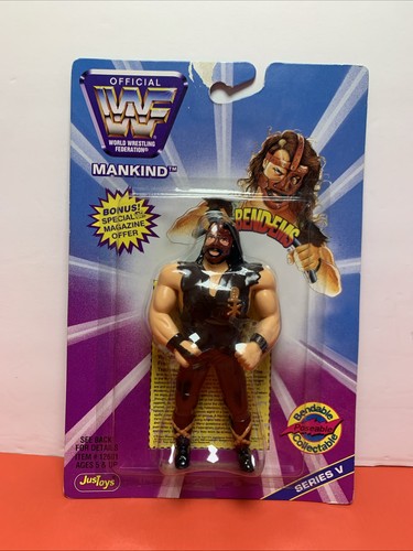 WWF Bend Ems Series V Mankind Bendable Poseable Co...