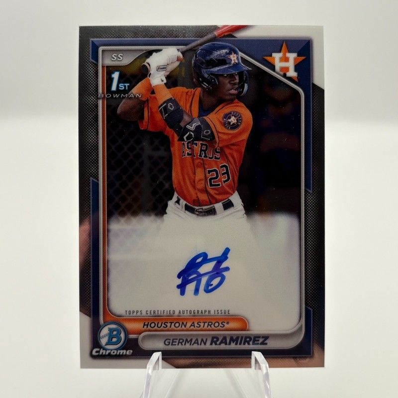 2024 Bowman German Ramirez Chrome Auto 1st Prospect #CPA-GR Astros QTY