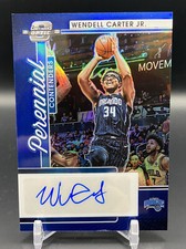 2021-22 Contenders Optic Wendell Carter Jr Blue Prizm Perennial Auto #/75 Magic