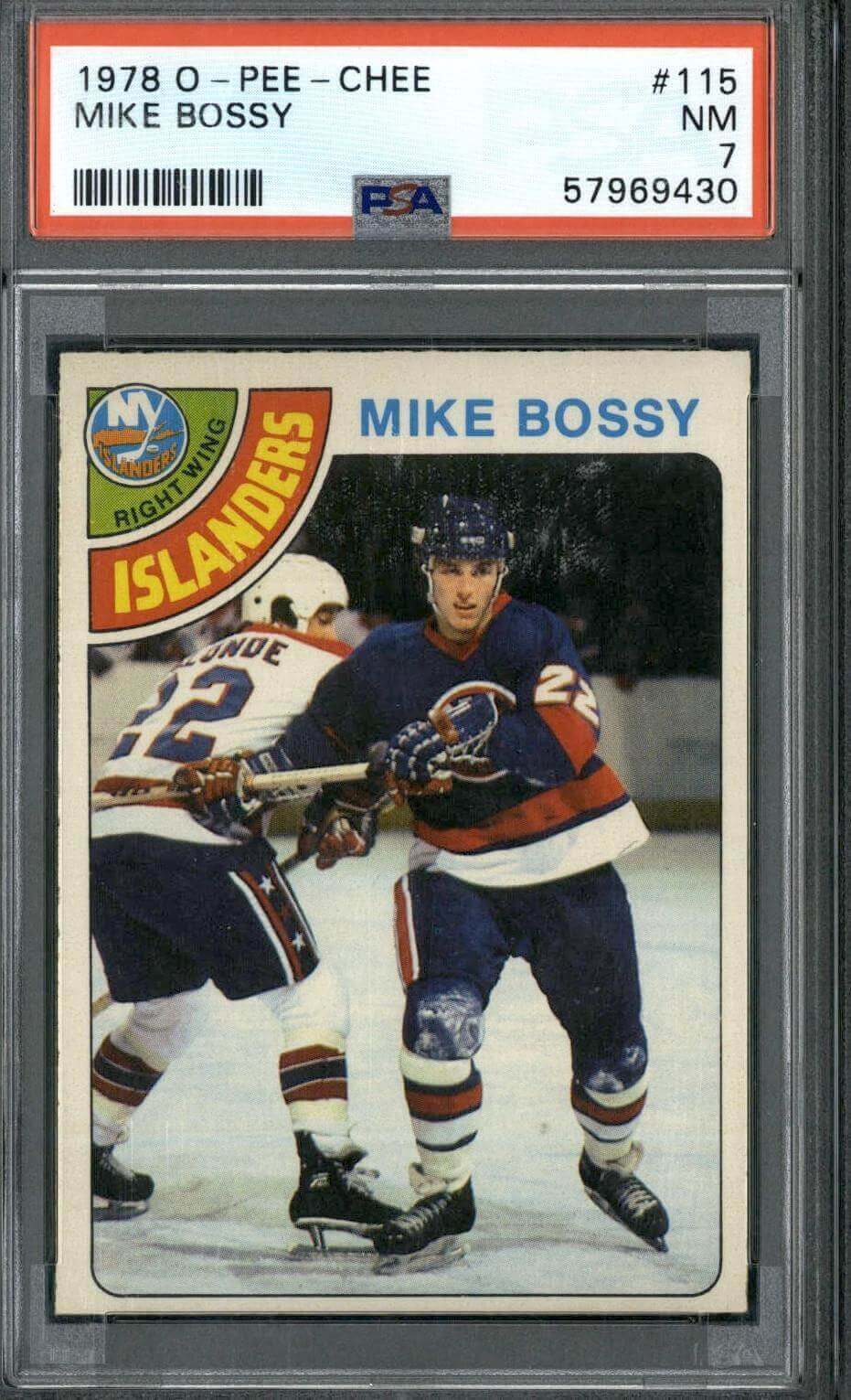 1978 OPC O-Pee-Chee #115 Mike Bossy - PSA 7