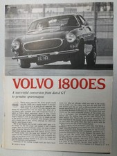 Volvort 40 Vintage Road Test 1972 Volvo 1800es March 1972 4 Page