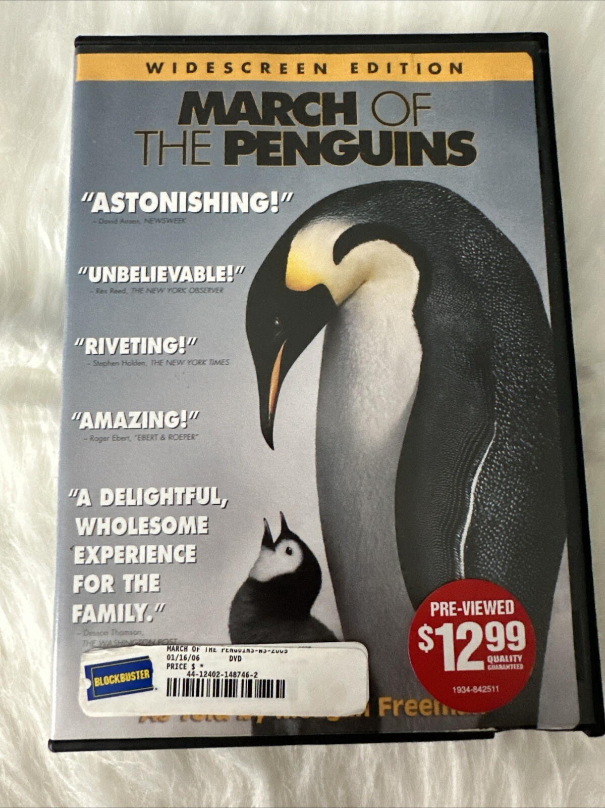 March Of The Penguins (DVD) (Widescreen) (VG) (W/Case) Blockbuster Collector