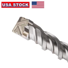 1-1/8'' X 18'' SDS PLUS 4 Cutter Rotary Hammer Drill Bit for Concrete Masonry