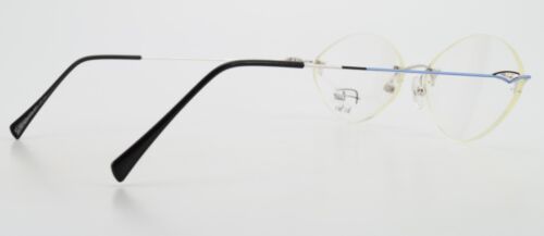 FLAIR Damen Brille Jet Set 652 Col 470 135 Randlos Blau Schwarz Silber Germany - Bild 10 von 17