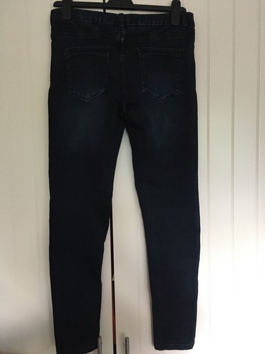 HANGTEN SKINNY FIT Ladies Dark Blue Stretch Jeans. Size Small. - Picture 3 of 3