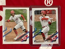 2021 Topps Update Jonathan India RC Mint Lot (2) Base Rookie + Rookie Debut Reds
