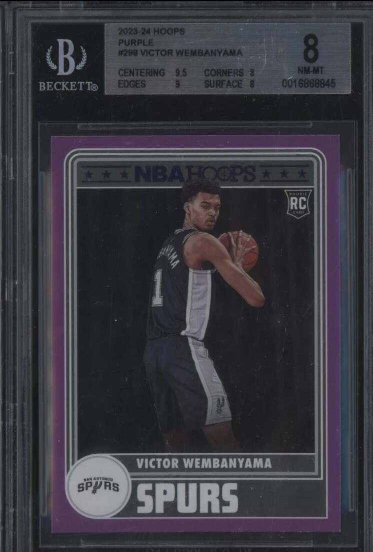 2023-24 Panini Hoops Purple #298 Victor Wembanyama RC Rookie