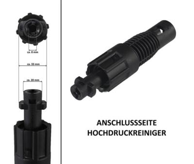 Adapter Hochdruckreiniger für Parkside Zubehör Verbindungsstück max. 150 bar
