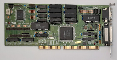 PB-AT018/A-00 ISA Multi-I/O IDE Graphics Card (Trident TVGA8900CL, 1MB, Retro)