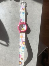 Pre-Owned Fair TINKER BELL DISNEY Parks Kids Girls WATCH Pink Flowers