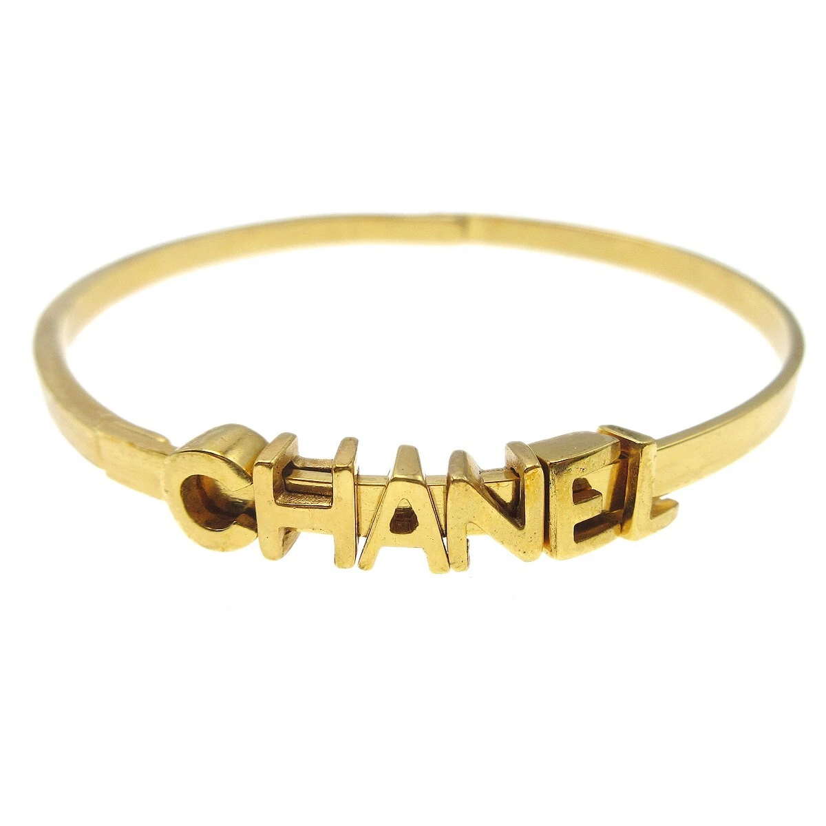 Chanel Bangle Bracelet Gold-plated 01P France 89136 | eBay