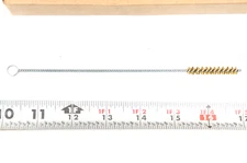 3pc Schaefer Brass Spiral Tube Cleaning Brush 1/4" Inch 7" Length Made USA 01042