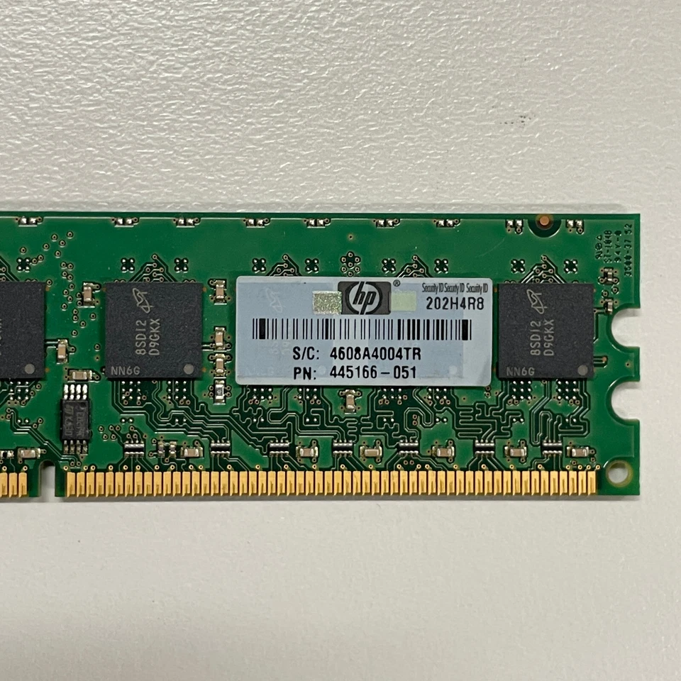 Micron 1GB DDR2 RAM PC2-6400 800MHz ECC Unbuffered CL6 DIMM MT18HTF12872AY-800D1 - Image 3 of 4