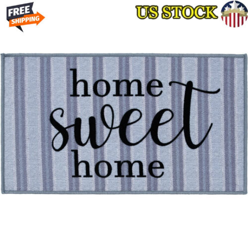 Durable Indoor Accent Rug Striped Stain Resistant Skid Resistant Anti Fouling US