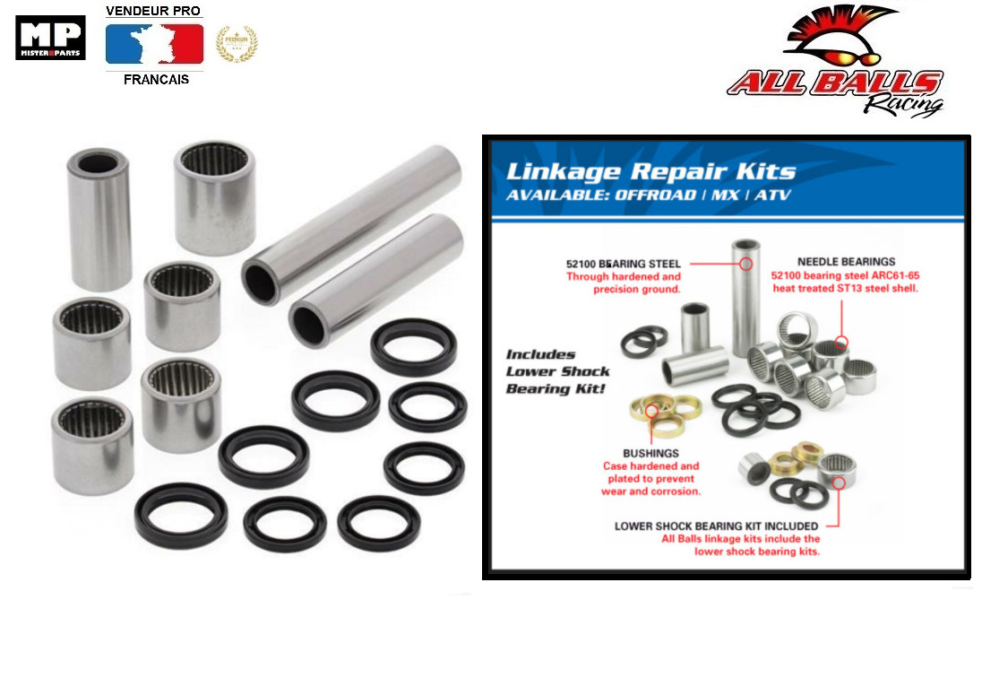 Kit roulement de biellette d'amortisseur YAMAHA YFZ 450 R X de 2009 à 2019
