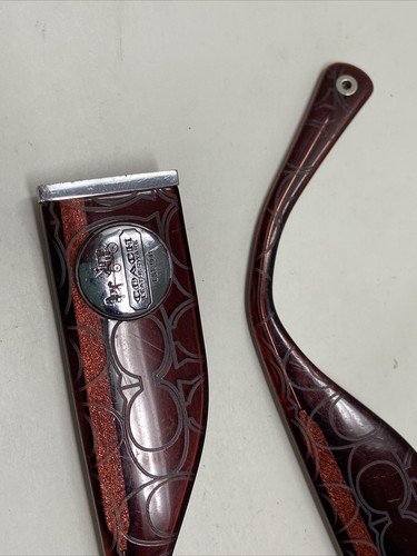 COACH RHONDA S831 BURGUNDY TEMPLE ARM PARTS 5505 - Picture 4 of 5