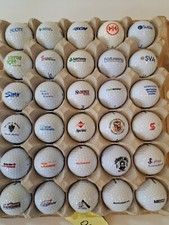 30 Logo Golf Balls Lot 049 Courses Brands Advertising Collectible vtg Military