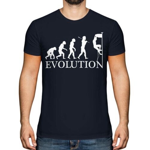 Rock Climbing Evolution Of Man Hombre Camiseta Top Regalo Escalador