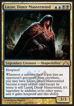 Magic/MTG Lazav, Dimir Mastermind GTC-174 Mythic Englisch Played
