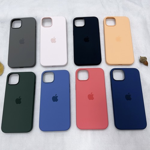 Custodia originale in silicone con MagSafe per iPhone 16 Pro Max 15 Pro 14 13 12 - Imagen 1 de 54