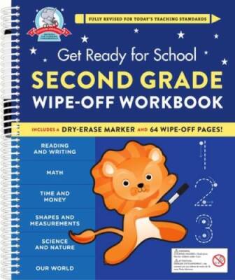 Get Ready for School: Second Grade Wipe-Off Workbook - Spiral-bound - GOOD