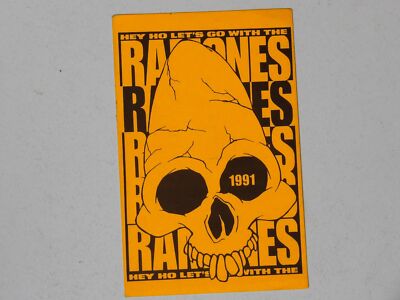 Ramones:  Rare original 1991 Australian Tour Unused Pass