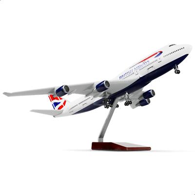 Boeing 747 British 1/160 Large Scale Airplane Model -17 inches (Long) Die-cast