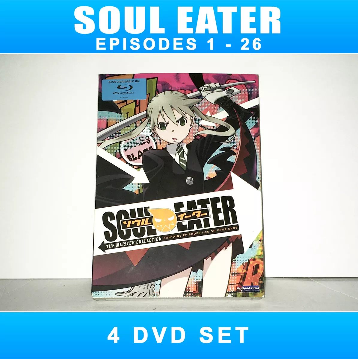 Soul Eater DVD The Meister Collection Episodes 1-26 Parts 1 & 2 Anime TV  Show LA