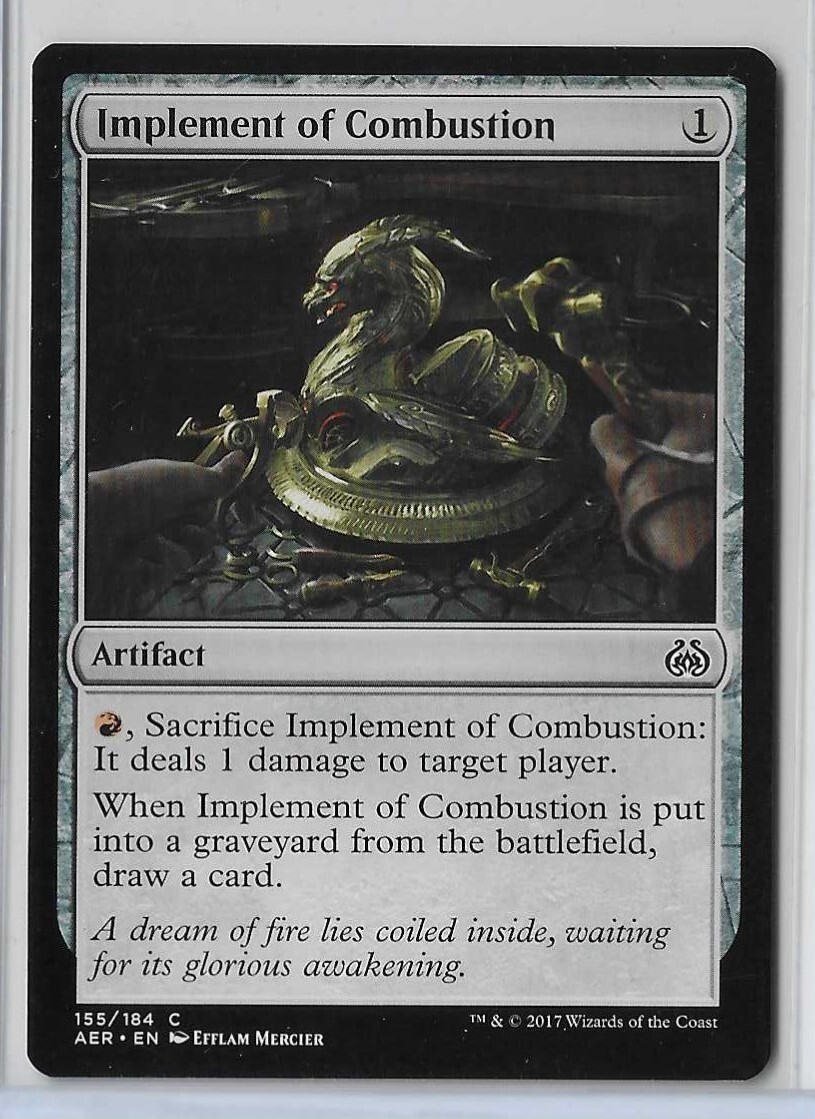 MTG Implement of Combustion Aether Revolt (AER) Common Magic #155
