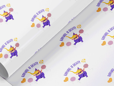 Personalisiertes Geschenkpapier Kindergeburtstag, Geschenkpapier, beliebiger Name, beliebiger Wortlaut