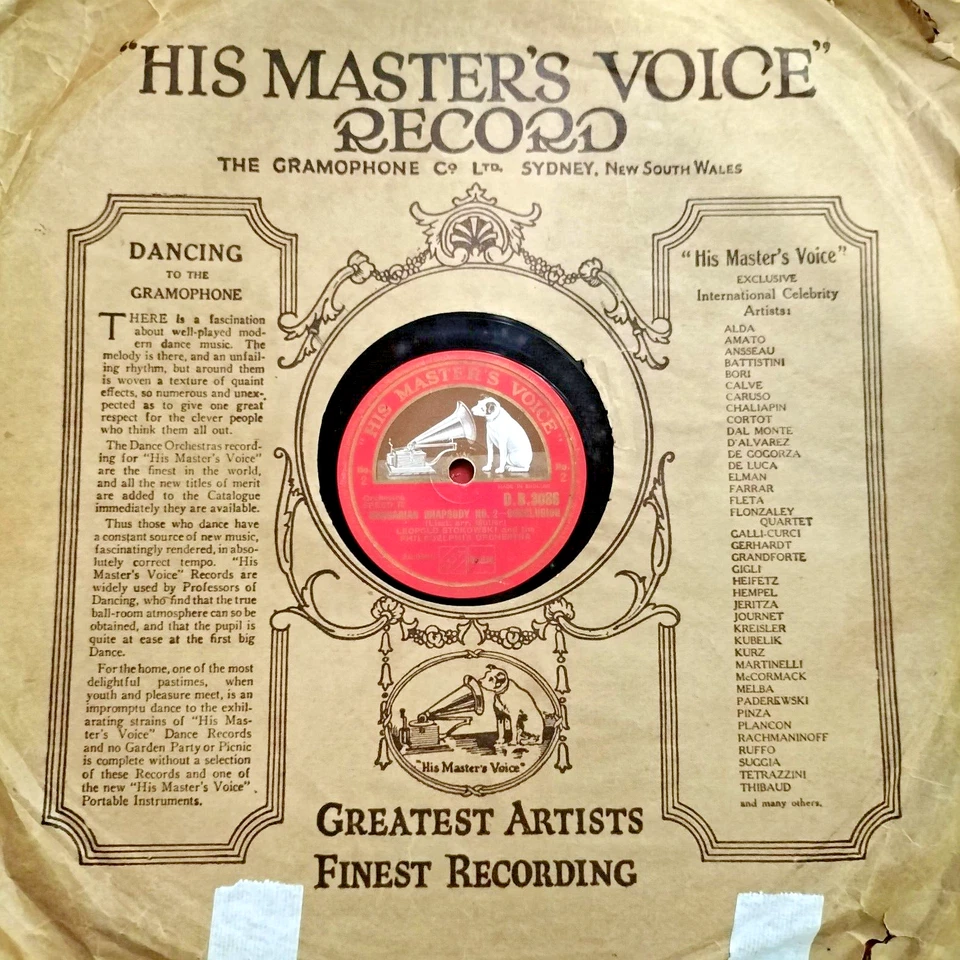 Leopold Stokowski & the Philadephia Orchestra. Hungarian Rhapsody No. 2. 1937 - Image 3 of 4