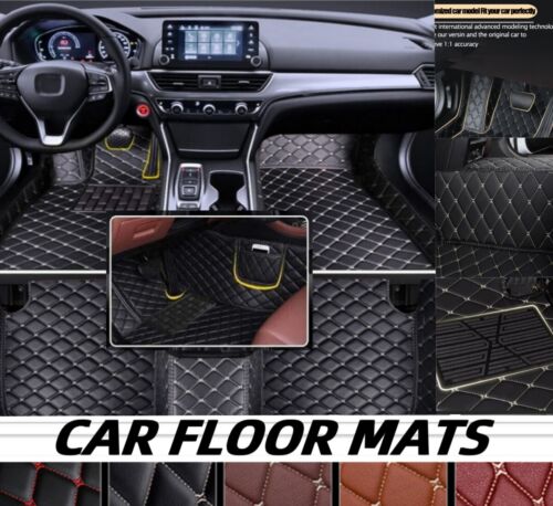 For Mercedes Benz Car Floor Mats PU Leather Liners Waterproof All Weather Luxury - Picture 3 of 38