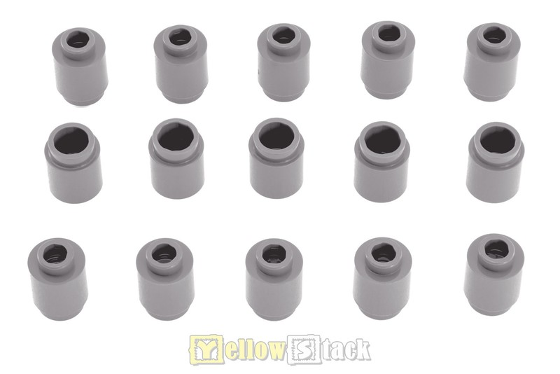 Lego 50 New Light Bluish Gray Bar 1L with Clip Mechanical Claw Cut Edges