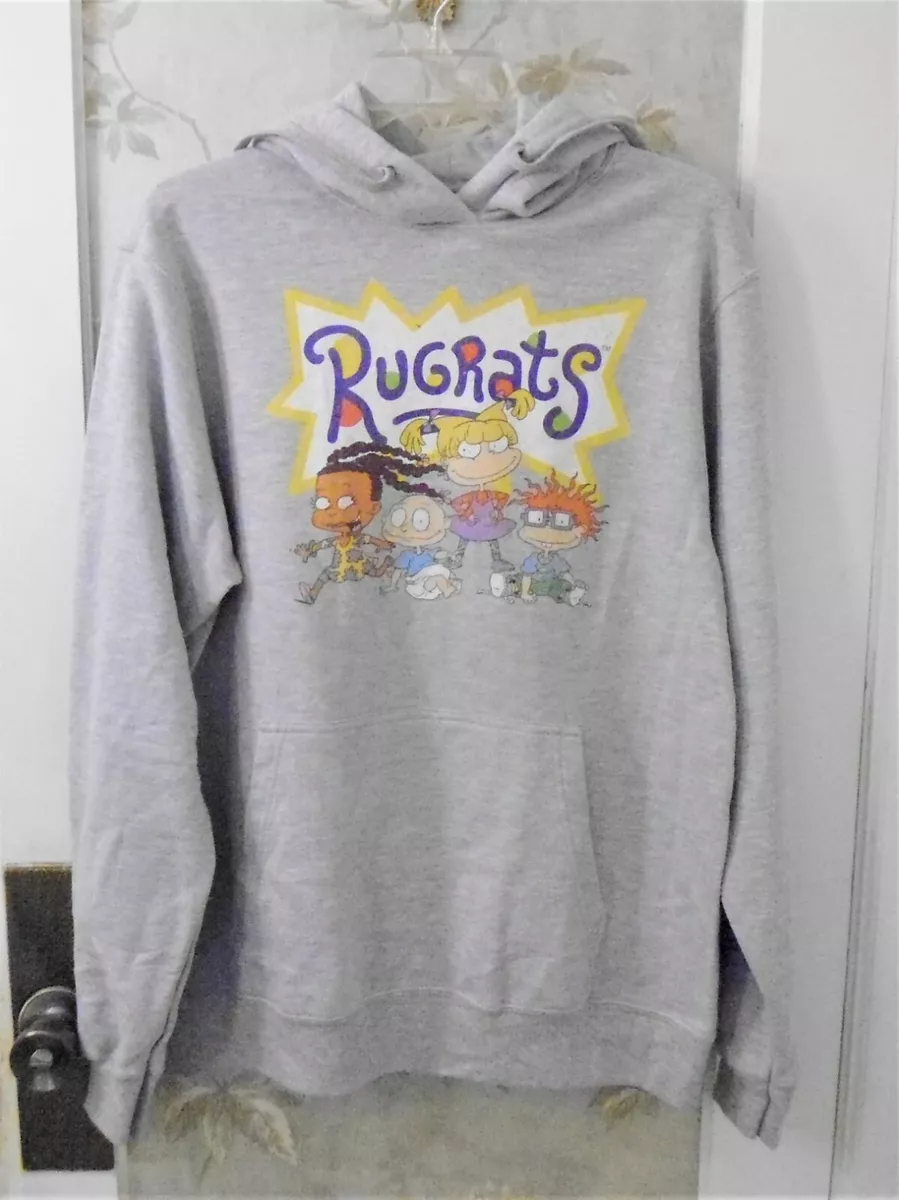 Rugrats Gray Pullover Hoodie Size M Unisex New