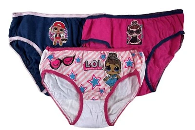 Lol Surprise Unterhosen Slips 3er Set Größen: 92/98 104/110 116/128