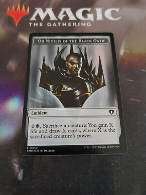 Mtg. Treasure / Ob Nixilis Of The Black Oath. Double-Sided Token. Foil. Cmm. Nm | eBay Mtg. Treasure / Ob Nixilis Of The Black Oath. Double-Sided Token. Foil. Cmm. Nm | eBay
