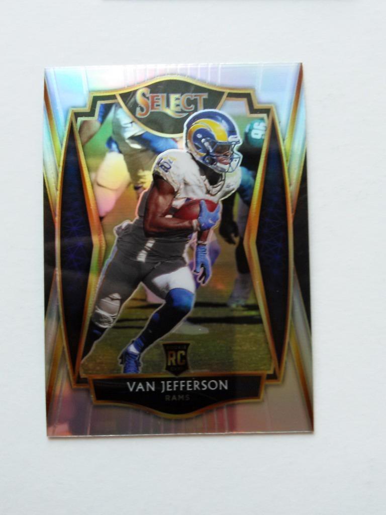 Van Jefferson 2020 Panini Select Silver Prizm Premire Level #171 RC