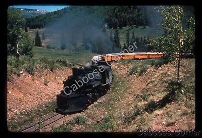 D&RGW Eisenbahn #499 mit Ausflugszug 35mm Ektachrom Dia Al Chione C2-48