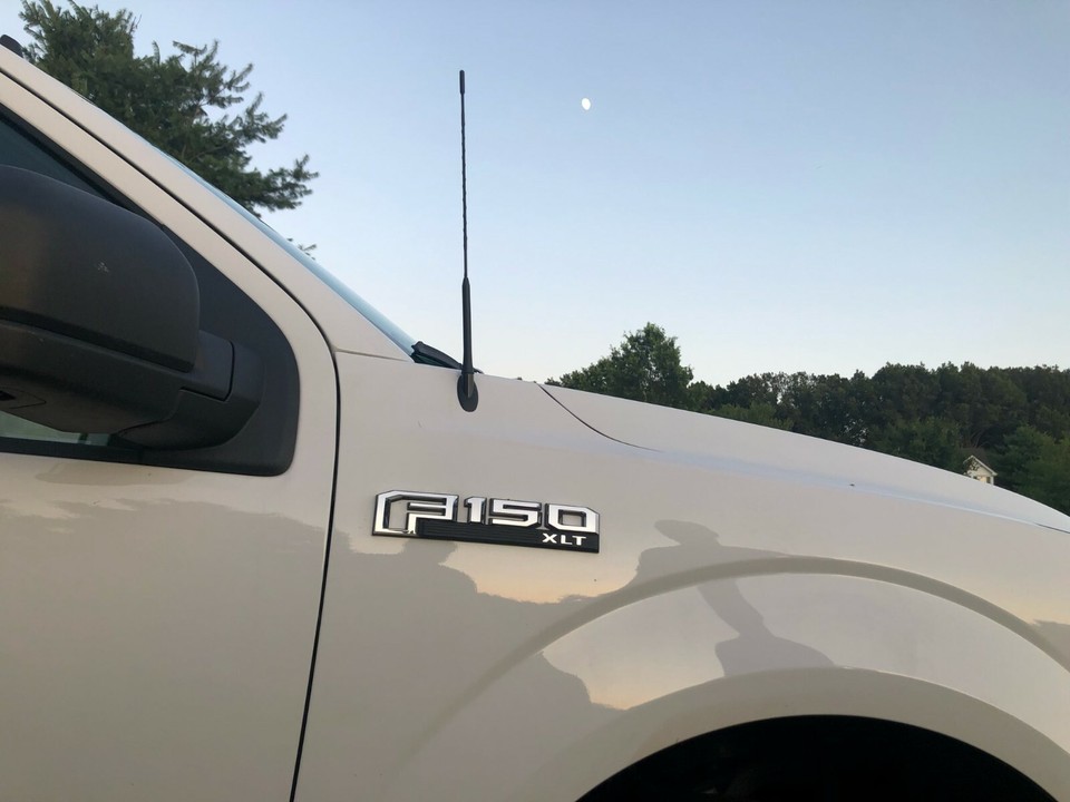 16” Black AM/FM Antenna Mast For Ford F-150 2009-2022 – Direct Replacement Whip Antenna