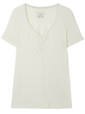 New Women Fat Face Cotton Rich Rosa T-Shirt Gathered Bust Top Size 6-18 RRP £22