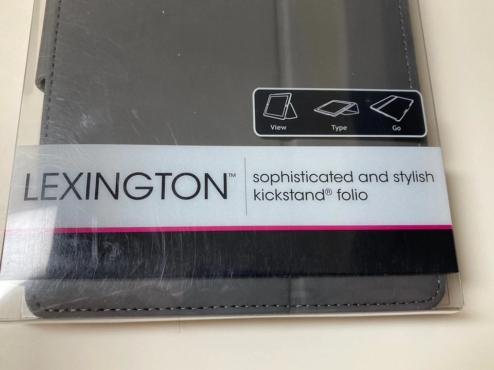 iPad Mini Case Incipio Lexington Kickstand Folio Gray Micro Suede Magnetic New - Image 2 of 4