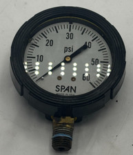 SPAN PRESSURE GAUGE GAGE 02-0010-X,C040255,060 PSI