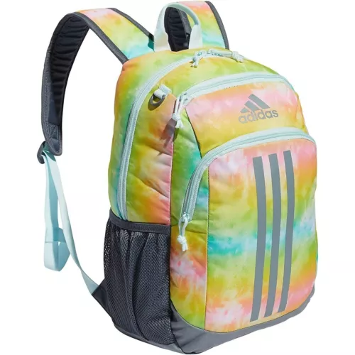 Mochila Adidas Back to School BTS Creator, Arco Iris Lavado en Piedra/Gris/Casi Azul