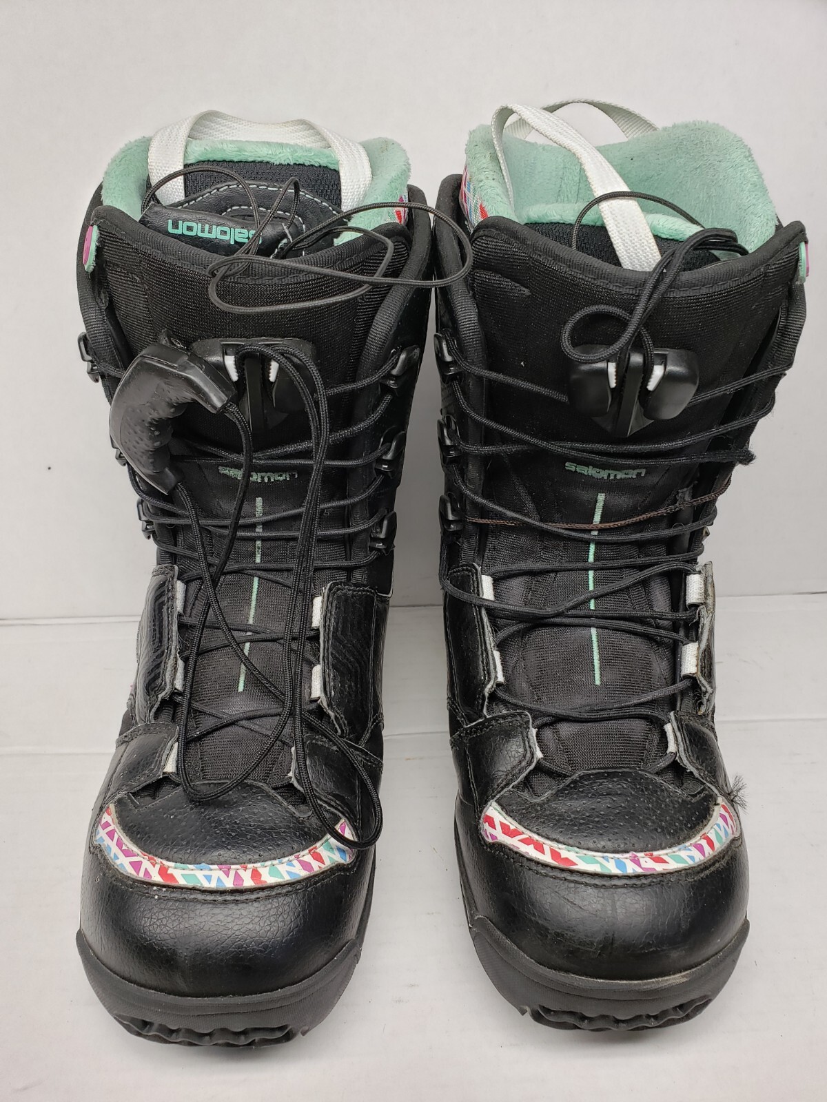 SALOMON IVY USED SNOWBOARD BOOTS WOMEN SIZE 6.5