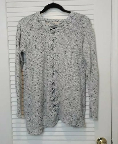 Love By Design Criss Cross Back Open Front Cardigan Sweater Top Size S - Picture 4 of 12