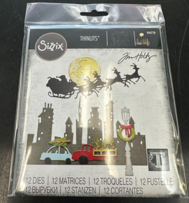 Tim Holtz Sizzix Thinlits Die ~ VAULT CHRISTMAS MAGIC ~ 666718