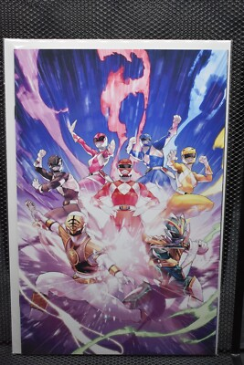 #ad Mighty Morphin Power Rangers #55 Campbell Virgin Variant Boom Studios 2020 9.6 $9.74